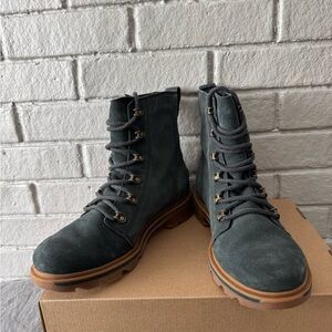 Women’s Sorel Lennox Lace-Up Boots - Dark Green